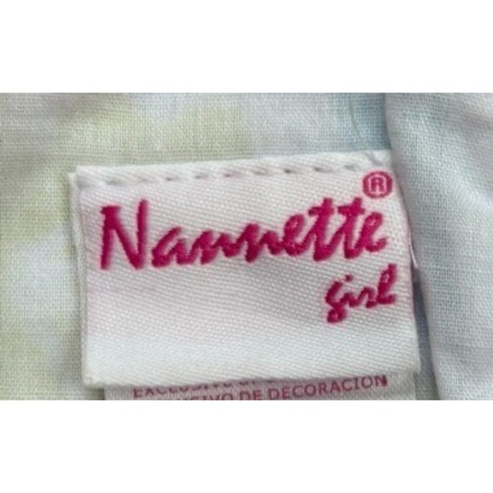 Nannette Girl Floral Sleeveless Party Dress Pink Yellow Blue Size 6 Rosette Sash - Picture 4 of 5